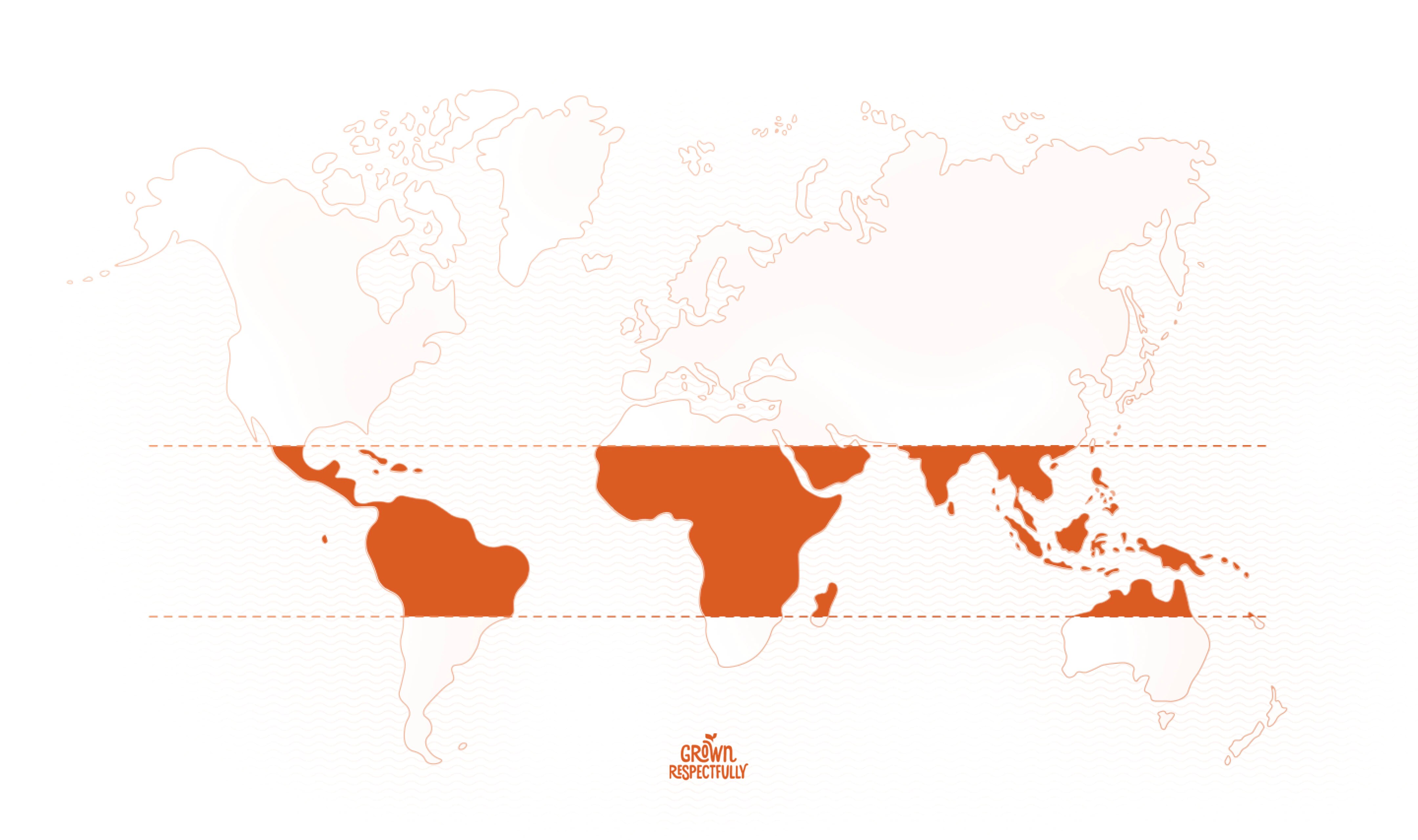 Mapa Perú, Colombia, México y Brazil