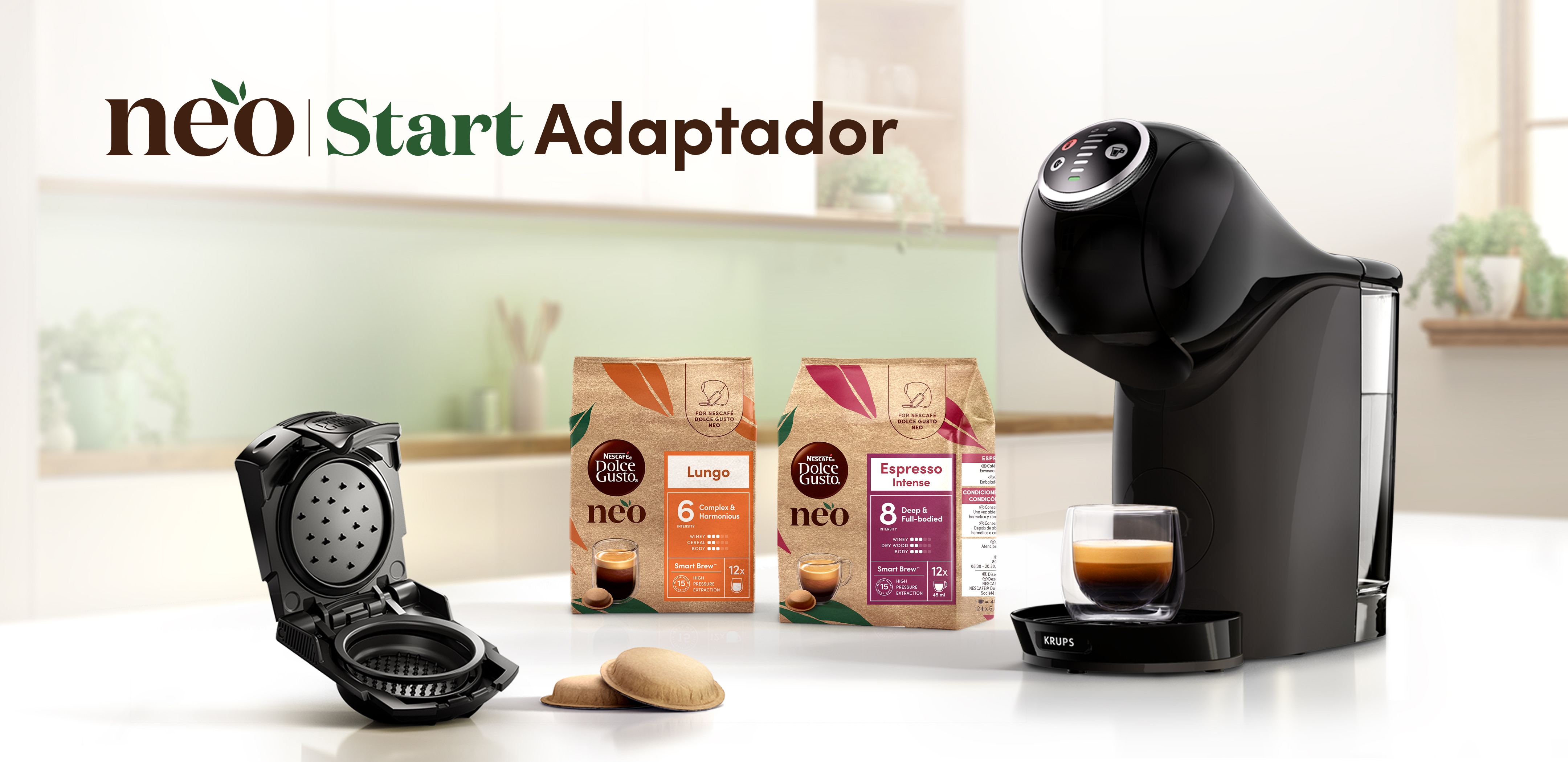 Cafetera Dolce Gusto con adaptador NEO Start