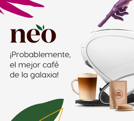 M&aacute;quina de caf&eacute; NEO Latte, probablemente con el mejor caf&eacute; de la galaxia.