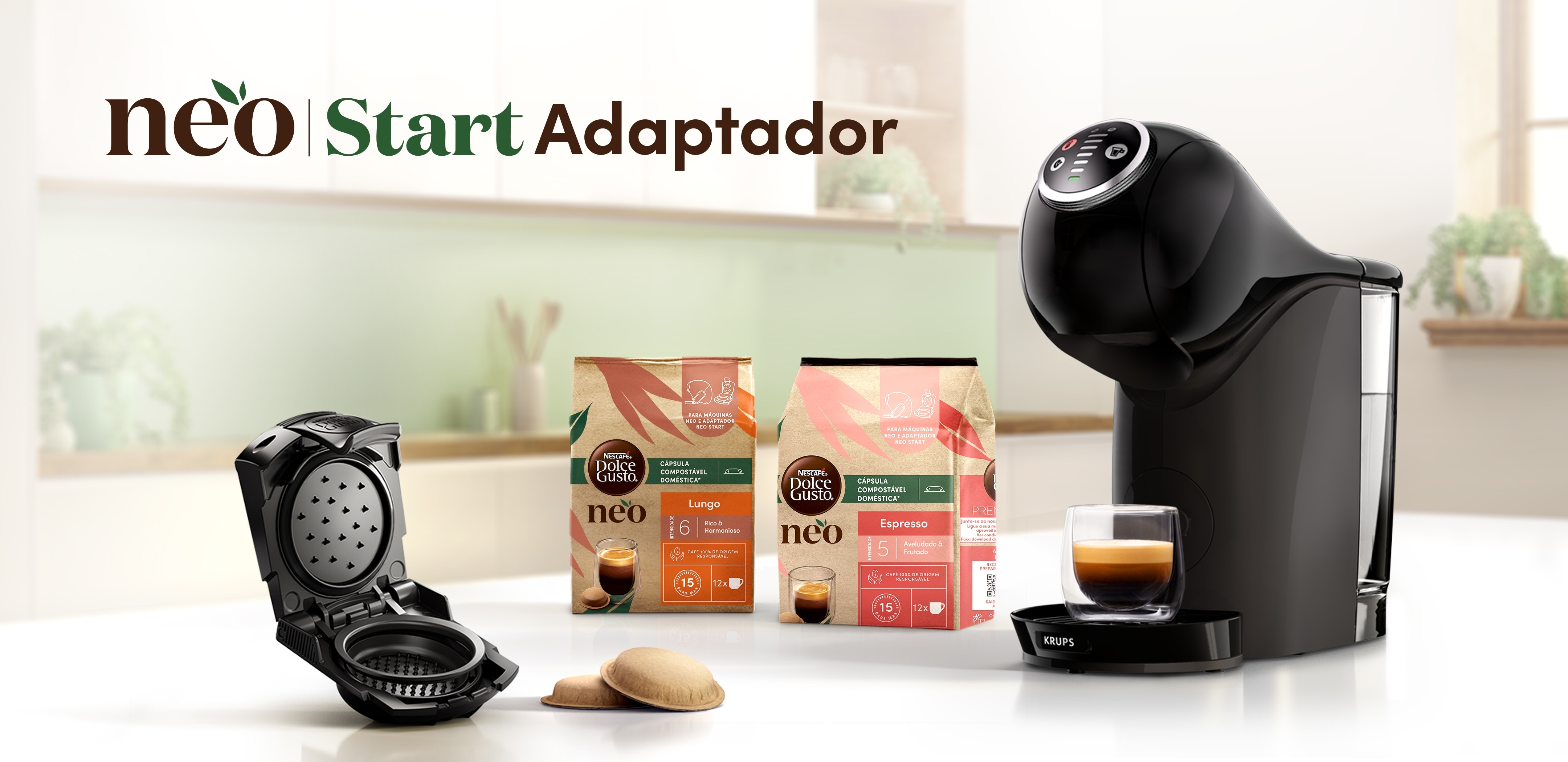 Cafetera Dolce Gusto con adaptador NEO Start