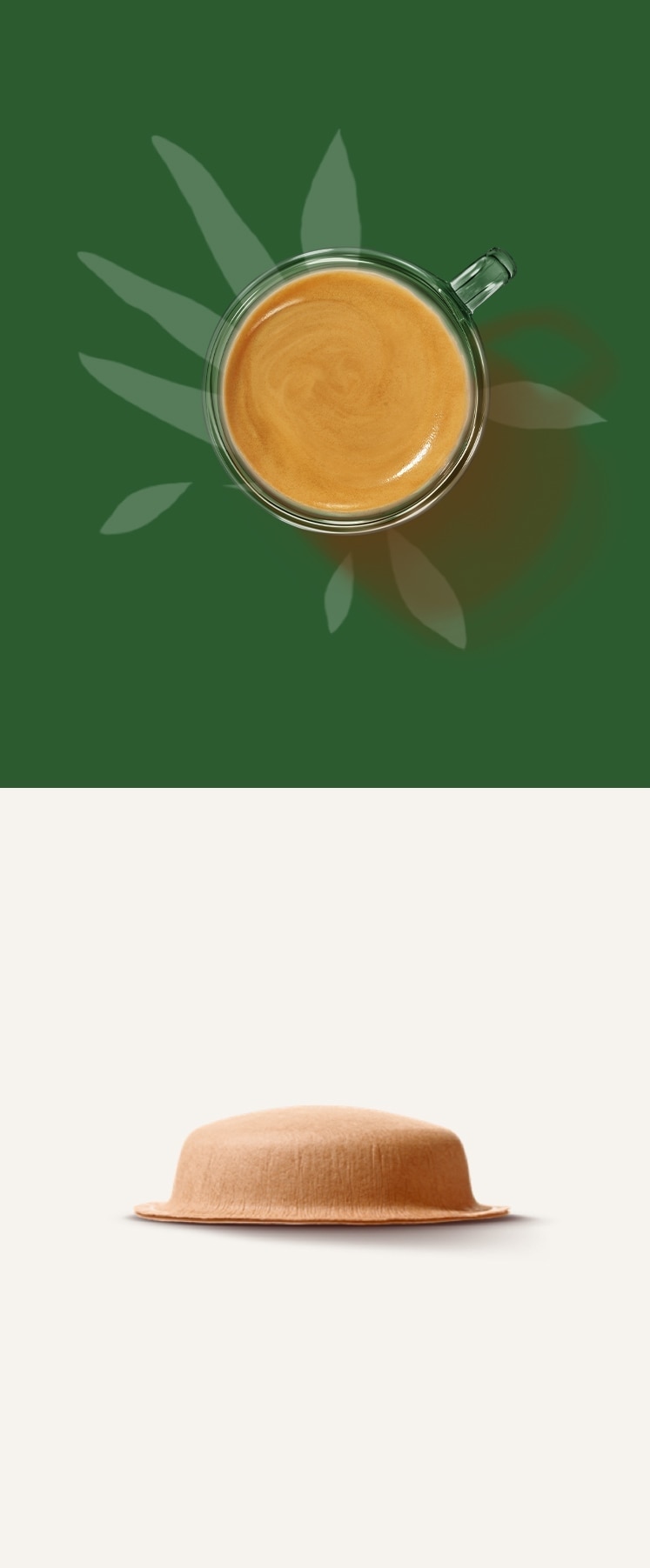 Imagen de una taza de caf&eacute; y una c&aacute;psula