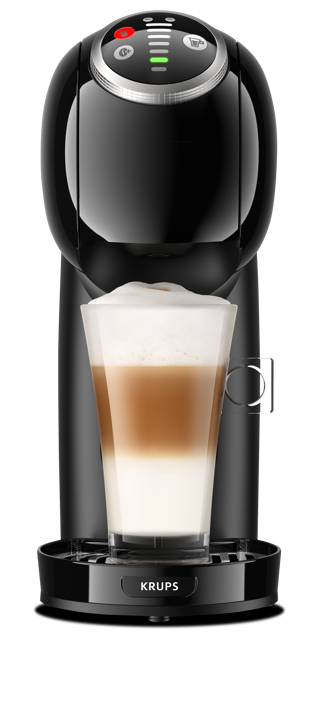 Cafetera Genio S plus negra con Latte Macchiato