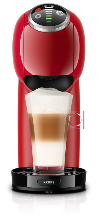 Cafetera Genio S Plus roja con Latte Macchiato