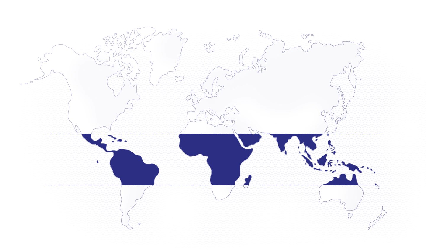 Mapa Perú, Colombia, México y Brazil