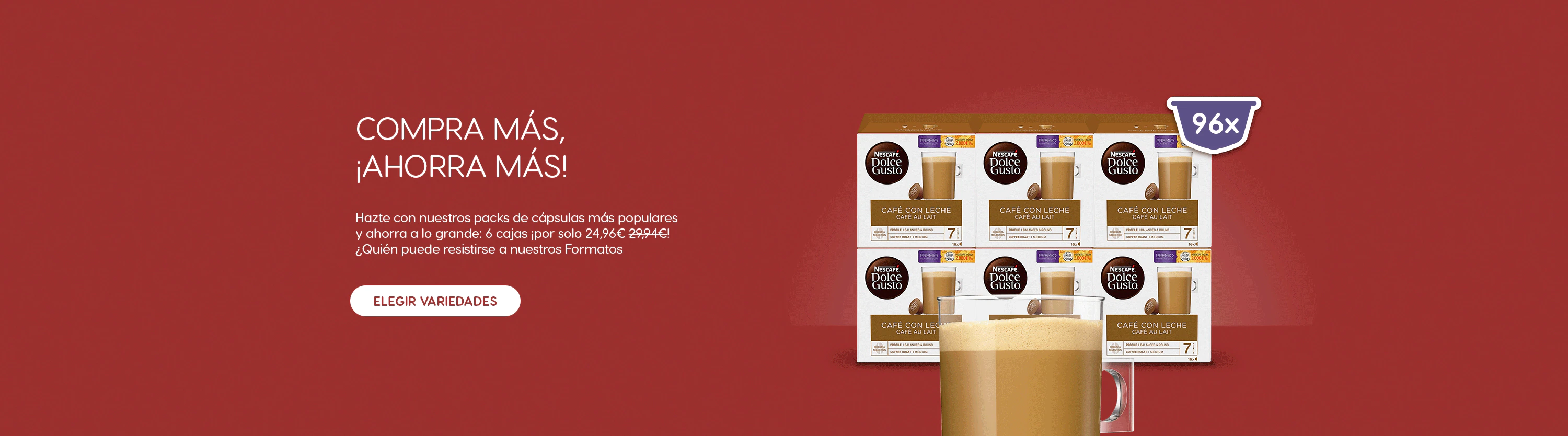 Banner variedades Dolce Gusto