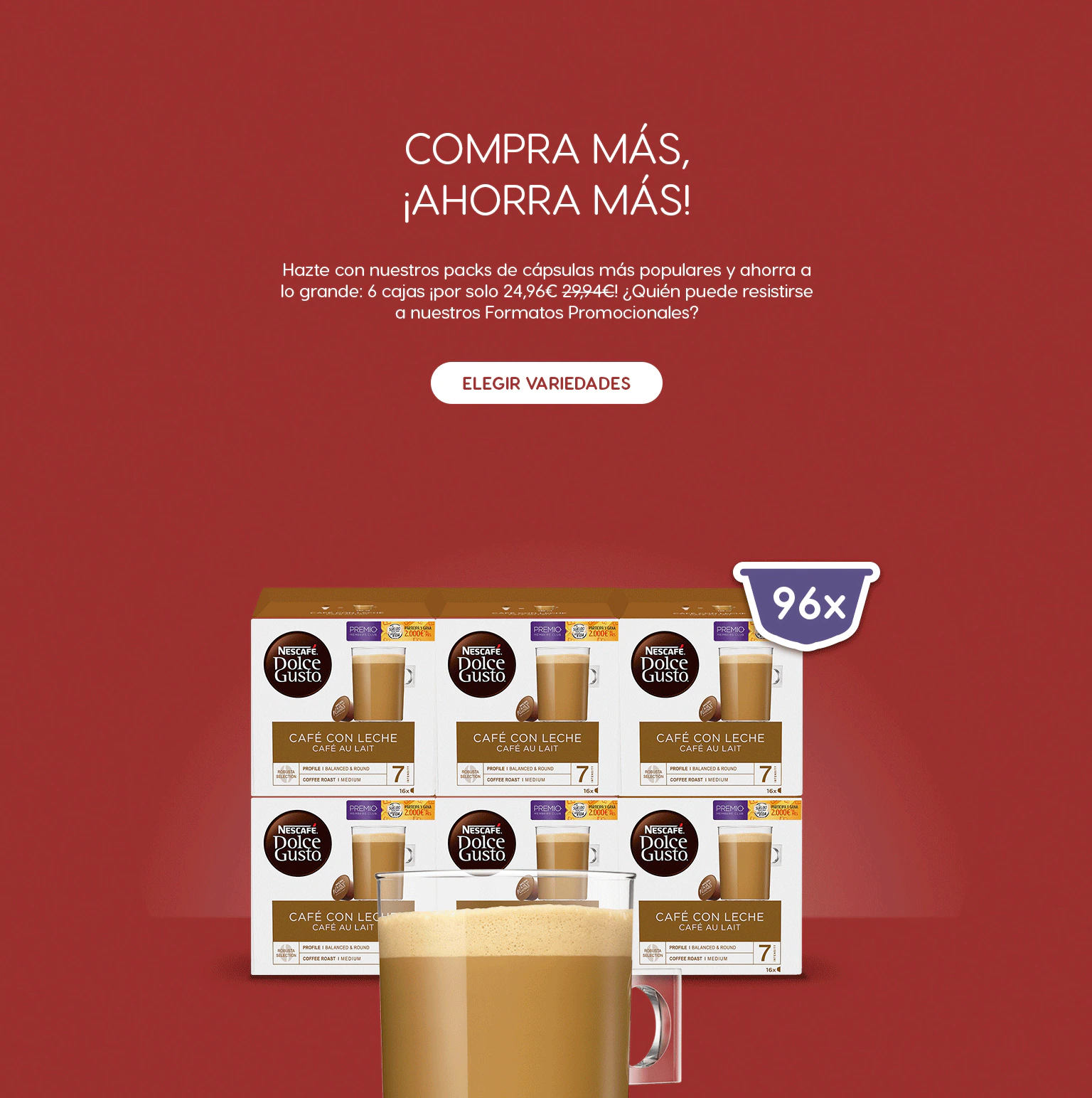 Banner variedades Dolce Gusto