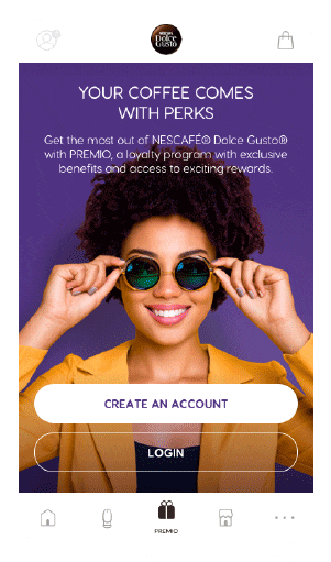 Nescaf&eacute; Dolce gusto Loyalty experience app
