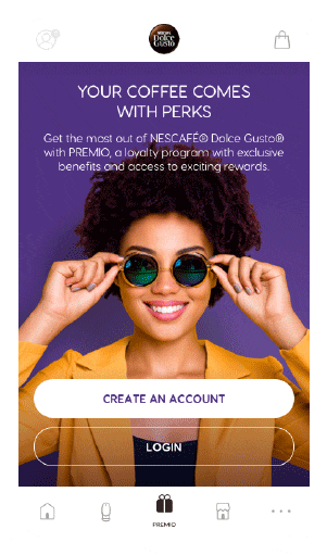 Nescaf&eacute; Dolce gusto Loyalty experience app