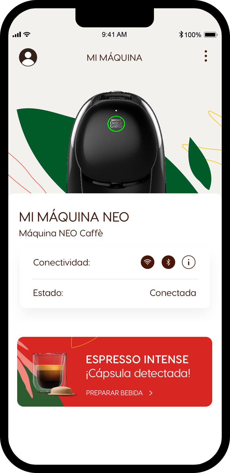 La cafetera NEO, al preparar sus variedades de caf&eacute;, mejora la experiencia Dolce Gusto.