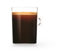 Taza de café americano preparado