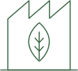 icono de fábrica triple cero