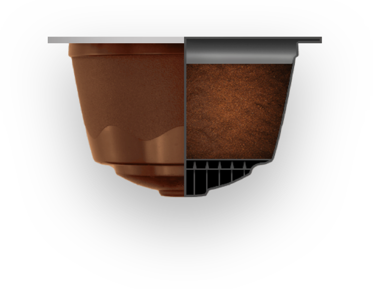 Interior de cápsula nescafé dolce gusto