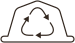 Icono de cápsulas recicladas