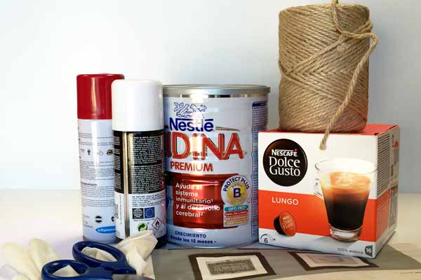 Los materiales para tu bote de cápsulas Los materiales para tu bote de cápsulas