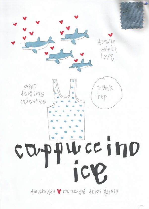 Boceto de la cápsula de Cappuccino Ice Boceto de la cápsula de Cappuccino Ice