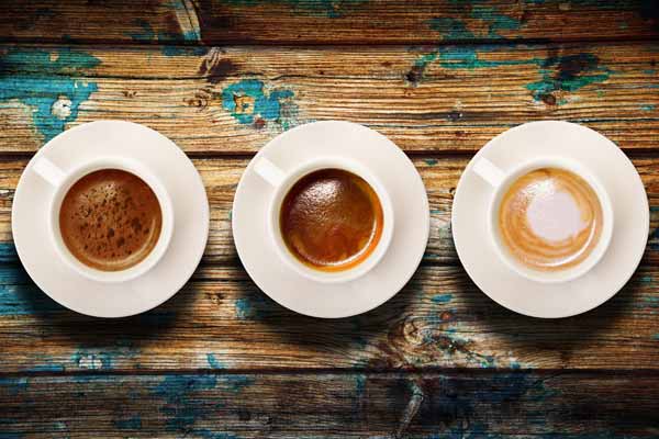 Tres tipos de Espresso Tres tipos de Espresso