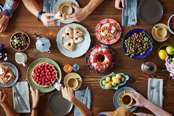 Mesa con postres Mesa con postres