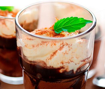 Mousse de chocolate y Caramelo