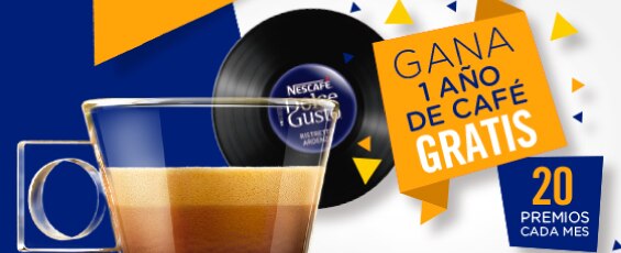 ¡Consigue un año de cápsulas gratis! Nescafé® Dolce Gusto®