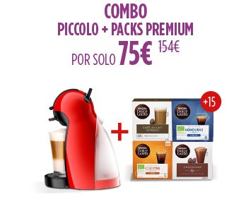 Combo Piccolo + Packs Cafés Solos