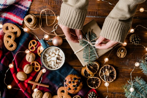 Café con tostadas y otros postres navideños Café con tostadas y otros postres navideños
