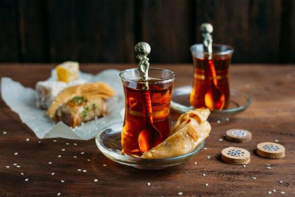 A la hora del té en Turquía A la hora del té en Turquía